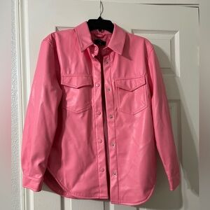 Chocolate USA Neon pink button down